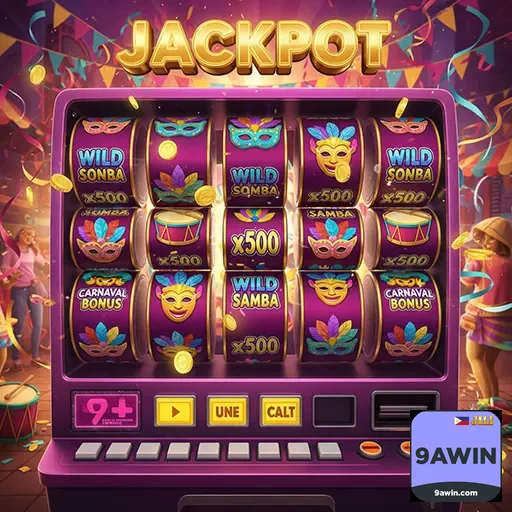 Mobile player enjoying vibrant slot games on 9awin
